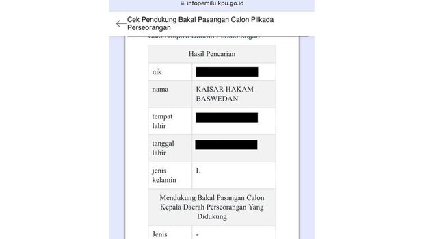 Foto: Tangkapan layar situs info KPU yang diunggah Anies di akun X nya