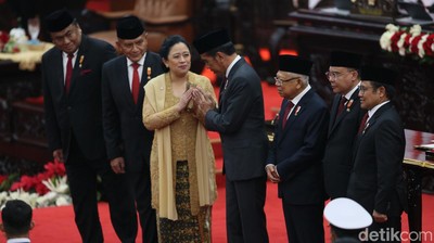 Foto: Kebaya Emas Puan Maharani di Sidang Tahunan 2024, Simbol Harapan