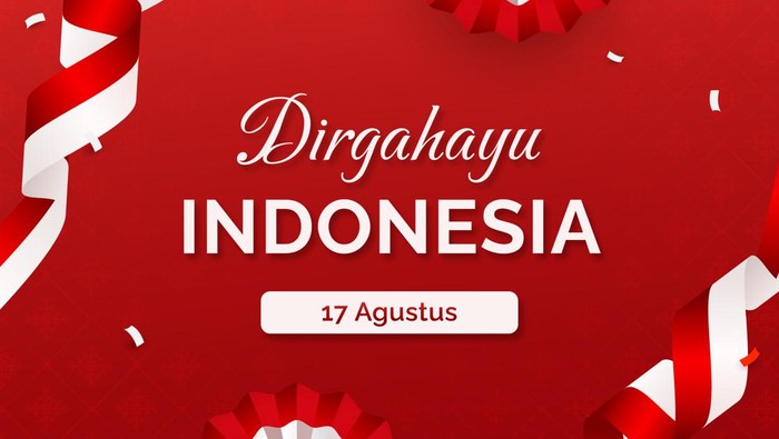 Ilustrasi kata-kata dirgahayu Indonesia