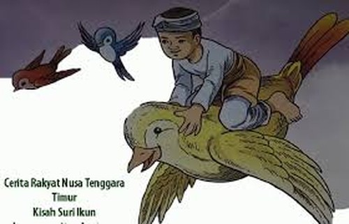 Ilustrasi Suri Ikun dan Dua Burung. (Dok. sdn13.bimakota.sch.id)