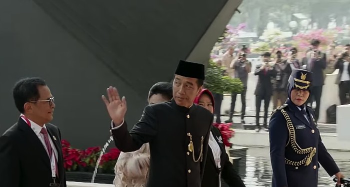 Jokowi di Sidang Tahunan MPR.