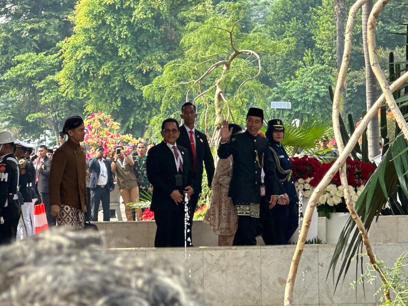 Jokowi tiba di sidang tahunan MPR/DPR/DPD (Isal/detikcom)
