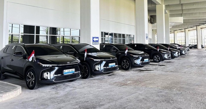 Mobil Listrik Toyota bZ4X kawal Upacara Kemerdekaan di IKN
