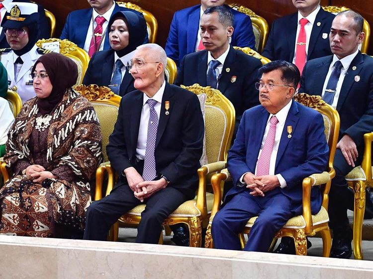 Momen JK-Try Sutrisno Nyimak Pidato Kenegaraan Terakhir Jokowi
