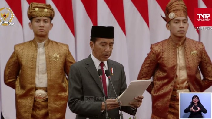 Pidato RAPBN 2025 Presiden Jokowi.