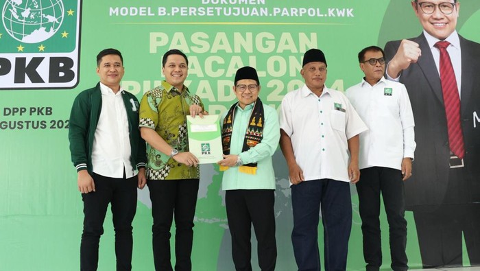 PKB resmi mengusung Ari Wibowo-Azwar Sazali Tanjung sebagai bacalon Bupati dan Wakil Bupati di Pilkada Labuhanbatu Selatan. (DOK PKB)
