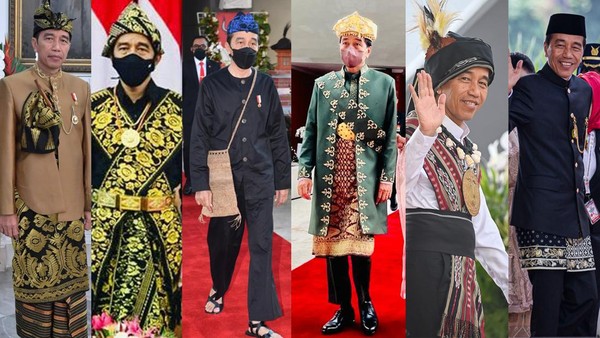 Potret Baju Adat Presiden Jokowi di Sidang Tahunan Sepanjang Menjabat