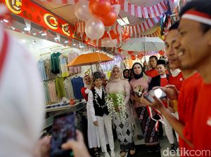 Potret Kemeriahan Perayaan HUT ke-79 RI di Pusat Perbelanjaan