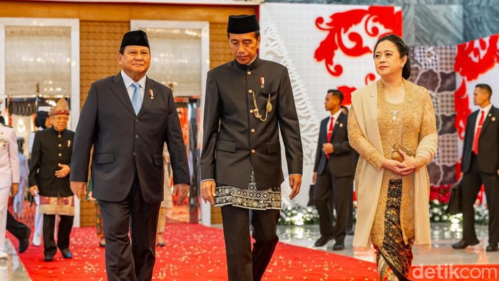 Prabowo-Jokowi-Puan (Firda CAA/detikcom)
