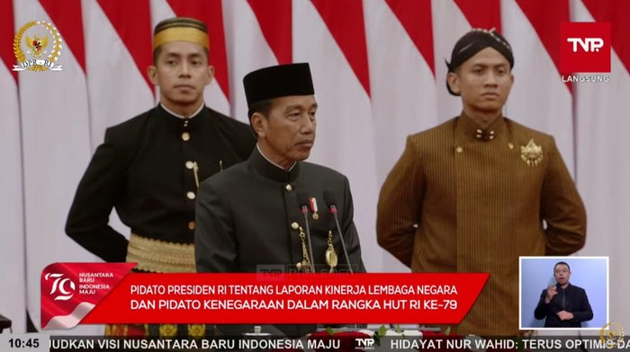 Presiden Jokowi (tangkapan layar YouTube DPR RI)