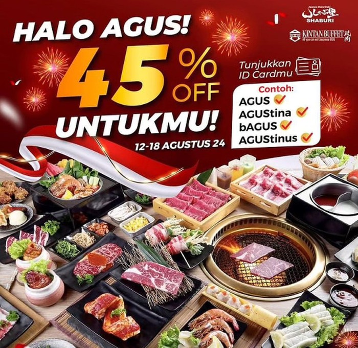 Serbu! Promo Makanan 17 Agustusan Ini Berlaku hingga Akhir Pekan