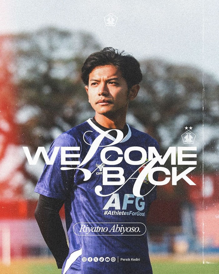 Riyatno Abiyoso kembali berseragam Persik Kediri