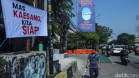 Spanduk Kaesang juga terpampang di Jalan KH Abdullah Syafei, Tebet.  