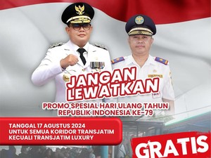 Horee, Bus TransJatim Semua Koridor Gratis di Tanggal 17 Agustus