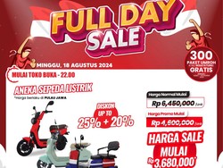 Sepeda Listrik di Transmart Full Day Diskon!