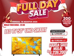 TV LED 65 UHD Smart TV di Transmart Full Day Sale Diskon Rp 3,9 Juta