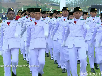 Daftar Nama dan Susunan Formasi Paskibraka Penurunan Bendera di IKN