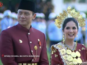 AHY Dapat Sepeda Jokowi, Hadiah Baju Adat Terbaik di Upacara HUT RI