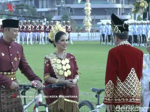 AHY-Annisa Menang Busana Adat Terbaik di Istana Negara IKN, Bawa Pulang Sepeda