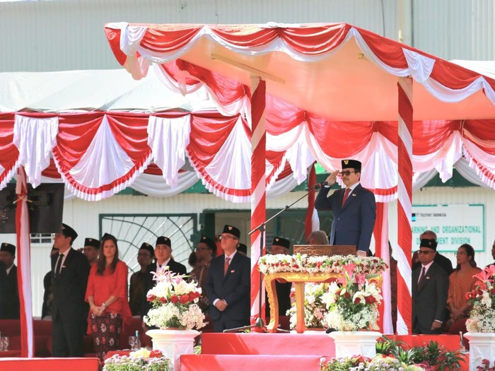 Freeport gelar upacara HUT ke-79 RI