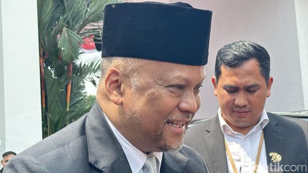 Ilham Habibie di Istana Merdeka (Isal Mawardi/detikcom)