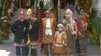 Jan Ethes mengawal Gibran Rakabuming saat menyambut Wakil Presiden, Maruf Amin. Foto: dok Channel YouTube Sekretariat Presiden  (@2024 Biro Pers, Media, dan Informasi Sekretariat Presiden).