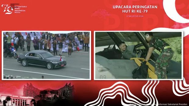 Jokowi naik Mercedes-Benz S600 Guard di IKN.
