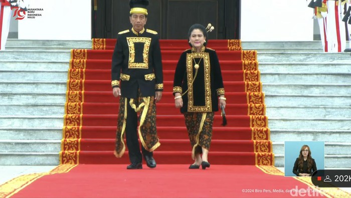 Presiden Jokowi Hadir dalam Perayaan Kemerdekaan RI di IKN, Mengenakan Pakaian Adat Kustin Kukar yang Mencerminkan Keberagaman Indonesia