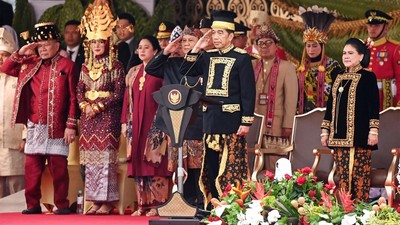 Jokowi Pimpin Upacara HUT RI Perdana di IKN
