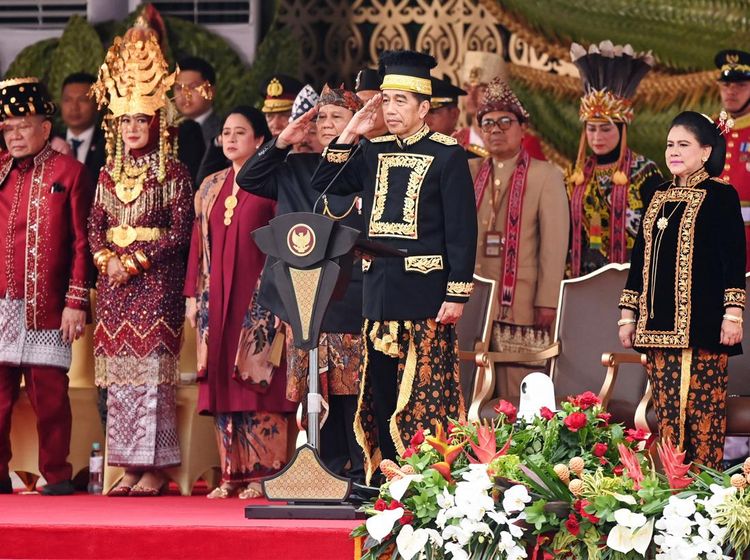 Jokowi Pimpin Upacara HUT RI Perdana di IKN