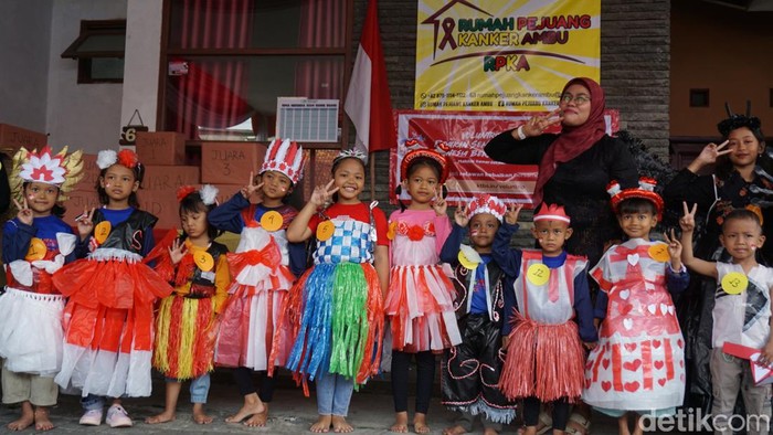 Kemeriahan 17 Agustusan di Rumah Pejuang Kanker Ambu