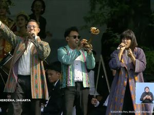 Senandung HiVi-Maliq & DEssentials Jelang Penurunan Bendera HUT ke-79 RI