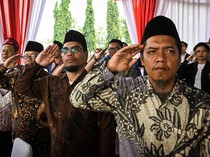 Belasan Mantan Napi Terorisme Ikut Upacara HUT ke-79 RI di Tangsel