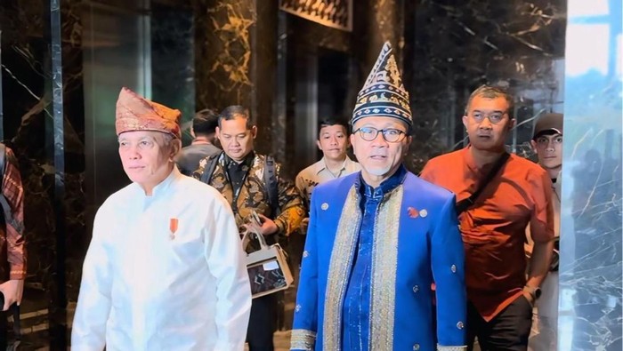 Menteri Perdagangan Zulkifli Hasan menghadiri upacara HUT ke-79 RI di Ibu Kota Negara (IKN) Nusantara.