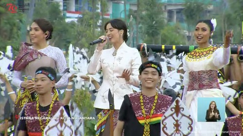 Novia Bachmid, Olivia Pardede, dan Mawar Eva Jongh Tampil di HUT ke-79 RI di IKN