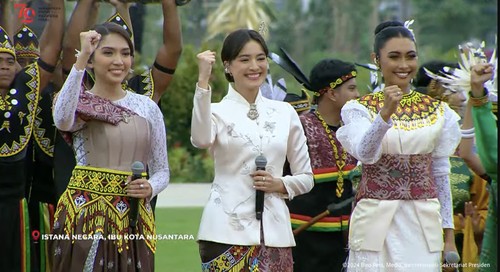 Novia Bachmid, Olivia Pardede, dan Mawar Eva Jongh Tampil di HUT ke-79 RI di IKN