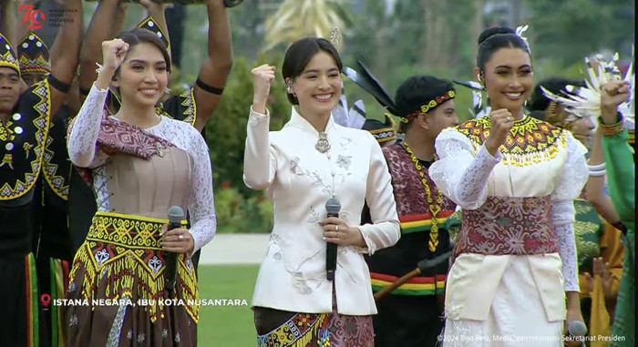 Novia Bachmid, Olivia Pardede, dan Mawar Eva Jongh Tampil di HUT ke-79 RI di IKN