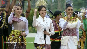 Ini adalah penampilan pertama musisi Tanah Air di Ibu Kota Nusantara (IKN). Foto: Courtesy of YouTube Sekretariat Presiden