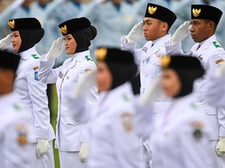 6 Foto Gaya Hijab Paskibraka Putri Saat Upacara HUT ke-79 RI di IKN