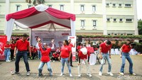 Beragam lomba menyemarakkan HUT ke-79 RI di Lion Village, Balaraja, Banten.