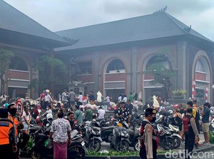 Kesaksian Pedagang Dengar Ledakan Saat Kebakaran Pasar Ubud
