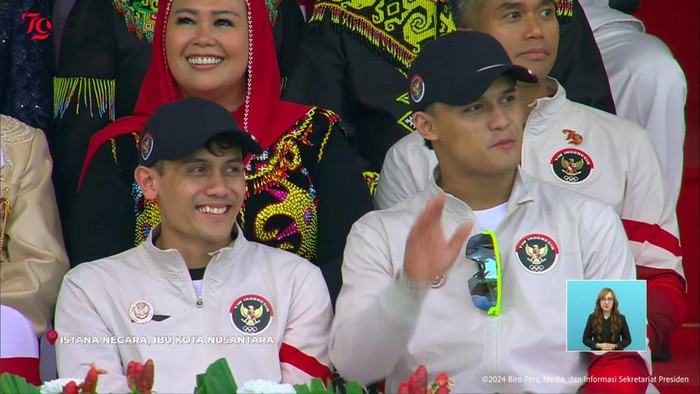 Atlet Berprestasi Olimpiade Paris Meriahkan Upacara HUT RI di Ibu Kota Nusantara