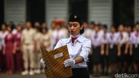 Upacara HUT ke-79 RI ini mengusung tema Nusantara Baru Indonesia Maju. 