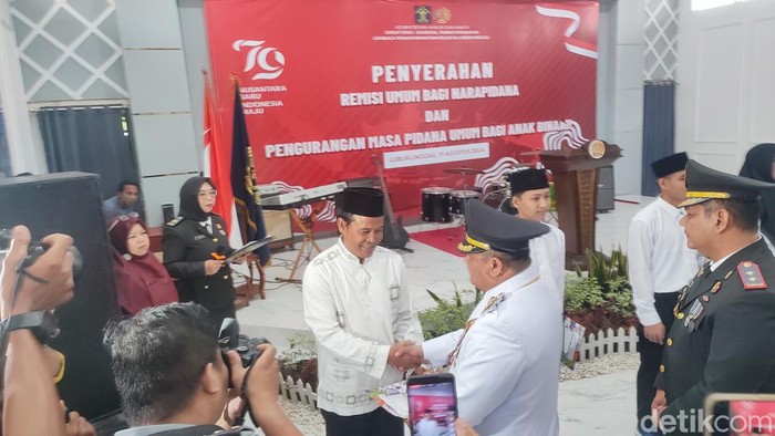 Salah satu napi di Kelas IIA Lubuklinggau mendapat remisi HUT RI