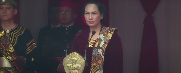 Sekjen Kemendikbudristek, Suharti dalam upacara HUT ke-79 RI di halaman Kemendikbudristek
