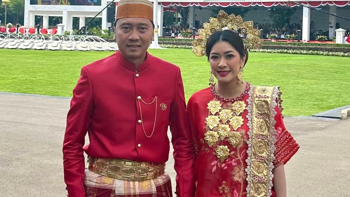 Serasinya Pasangan Ibas-Aliya Berkostum Bugis saat Hadiri HUT RI di Istana Merdeka