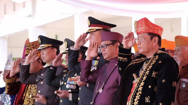 Suasana Upacara HUT RI di Lamongan