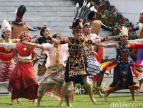Tarian Berbagai Daerah Meriahkan HUT ke-79 RI di Istana Merdeka