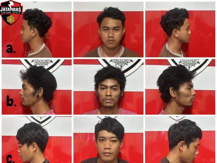 Tiga penjambret ponsel mahasiswa di Surabaya yang sempat jatuh dari motor usai diteriaki korban.