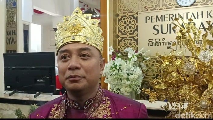Upacara HUT ke-79 RI di Surabaya